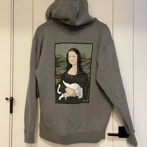 RipnDip | Nermal Cat Mona Lisa Gray Hoodie